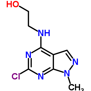 Ethanol,2-[(6-chloro-1-methyl-1h-pyrazolo[3,4-d]pyrimidin-4-yl)amino]- Structure,6974-01-2Structure