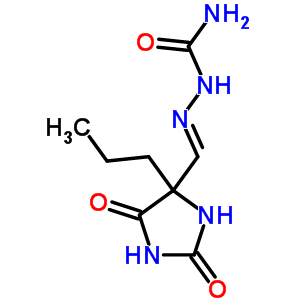 Hydrazinecarboxamide,2-[(2,5-dioxo-4-propyl-4-imidazolidinyl)methylene]- Structure,6974-19-2Structure