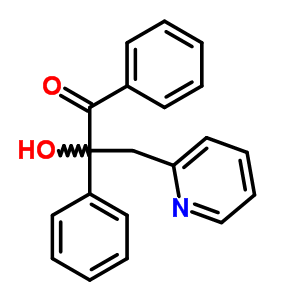 2-Hydroxy-1,2-diphenyl-3-pyridin-2-yl-propan-1-one Structure,6974-64-7Structure