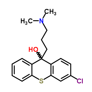 9H-thioxanthen-9-ol,3-chloro-9-[3-(dimethylamino)propyl]- Structure,69751-29-7Structure