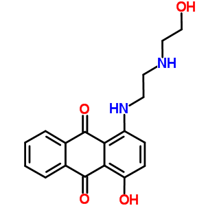 9,10-Anthracenedione, 1-hydroxy-4-[[2-[(2-hydroxyethyl)amino]ethyl]amino]- Structure,69895-67-6Structure