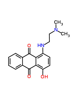 9,10-Anthracenedione,1-[[2-(dimethylamino)ethyl]amino]-4-hydroxy- Structure,69895-69-8Structure