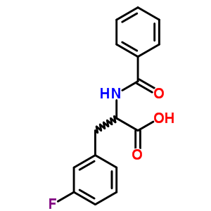 Phenylalanine, n-benzoyl-3-fluoro- Structure,69935-09-7Structure