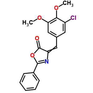 4-[(3-Chloro-4,5-dimethoxy-phenyl)methylidene]-2-phenyl-1,3-oxazol-5-one Structure,7000-46-6Structure