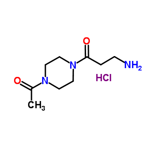 1-(4-Acetyl-piperazine-1-yl)-3-amino-1-propanone hcl Structure,701290-61-1Structure