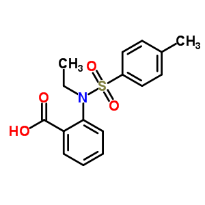 2-[Ethyl-(4-methylphenyl)sulfonyl-amino]benzoic acid Structure,70176-69-1Structure