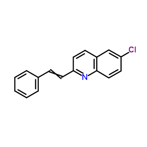 6-Chloro-2-(2-phenylethenyl)quinoline Structure,70382-82-0Structure