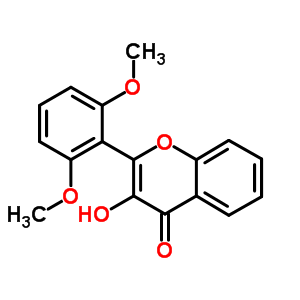 4H-1-benzopyran-4-one, 2-(2,6-dimethoxyphenyl)-3-hydroxy- Structure,70460-35-4Structure