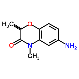 6-Amino-2,4-dimethyl-4H-benzo[1,4]oxazin-3-one Structure,70488-69-6Structure