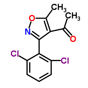 1-[3-(2,6-Dichlorophenyl)-5-methylisoxazol-4-yl]ethan-1-one Structure,70565-23-0Structure