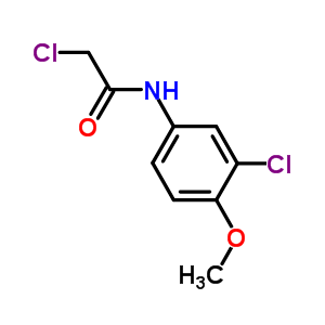 2-Chloro-n-(3-chloro-4-methoxyphenyl)acetamide Structure,7072-94-8Structure