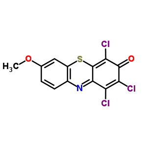 1,2,4-Trichloro-7-methoxy-phenothiazin-3-one Structure,70753-47-8Structure