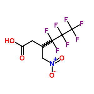 Hexanoicacid, 4,4,5,5,6,6,6-heptafluoro-3-(nitromethyl)- Structure,7079-86-9Structure