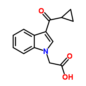 (3-Cyclopropanecarbonyl-indol-1-yl)-acetic acid Structure,708295-12-9Structure