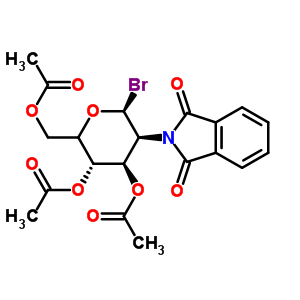 Bromo 2-deoxy-2-n-phthalimido-3,4,6-tri-o-acetyl-alpha,beta-d-glucopyranoside Structure,70831-94-6Structure