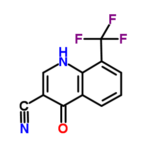 1,4-Dihydro-4-oxo-8-(trifluoromethyl)-3-quinolinecarbonitrile Structure,71083-67-5Structure