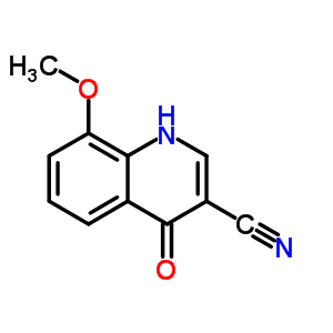 1,4-Dihydro-8-methoxy-4-oxo-3-quinolinecarbonitrile Structure,71083-71-1Structure