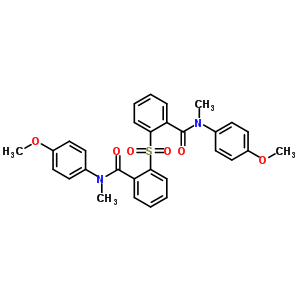 N-(4-methoxyphenyl)-2-[2-[(4-methoxyphenyl)-methyl-carbamoyl]phenyl]sulfonyl-n-methyl-benzamide Structure,71087-61-1Structure