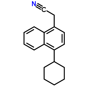 1-Cyanomethyl-4-cyclohexylnaphthalene Structure,71109-05-2Structure