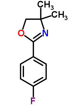 2-(4-Fluorophenyl)-4,4-dimethyl-2-oxazoline Structure,71171-94-3Structure