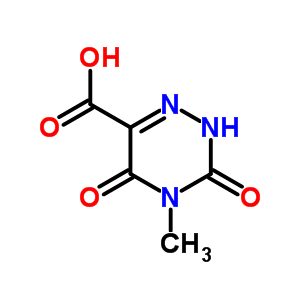 4-Methyl-3,5-dioxo-2h-1,2,4-triazine-6-carboxylic acid Structure,7144-62-9Structure