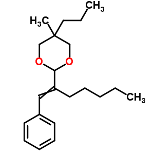 5-Methyl-2-(1-phenylhept-1-en-2-yl)-5-propyl-1,3-dioxane Structure,7147-01-5Structure