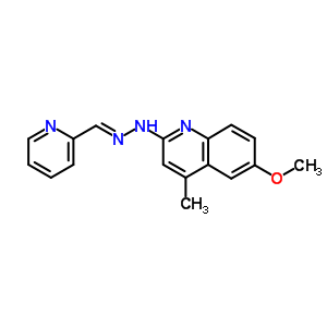 2-Pyridinecarboxaldehyde,2-(6-methoxy-4-methyl-2-quinolinyl)hydrazone Structure,71508-83-3Structure