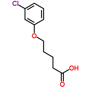 5-(3-Chlorophenoxy)pentanoic acid Structure,7170-52-7Structure