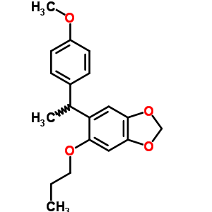 1,3-Benzodioxole, 5-[1-(4-methoxyphenyl)ethyl]-6-propoxy- Structure,71712-18-0Structure