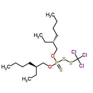 [(Trichloromethyl)dithio]thiophosphonic acid o,o-bis(2-ethylhexyl) ester Structure,71889-07-1Structure