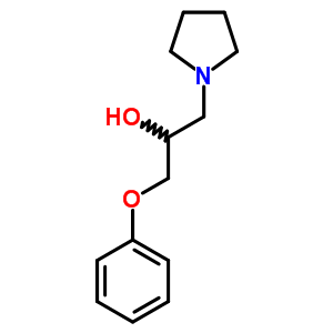 1-Phenoxy-3-pyrrolidin-1-yl-propan-2-ol Structure,71947-10-9Structure