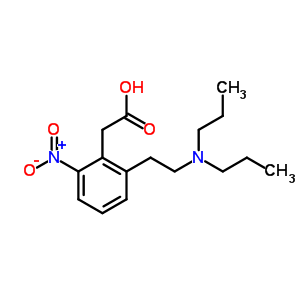 2-(2-n,n-Dipropylaminoethyl)-6-nitrophenyl acetic acid Structure,720656-64-4Structure