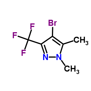 4-Bromo-1,5-dimethyl-3-(trifluoromethyl)-1H-pyrazole Structure,721402-02-4Structure