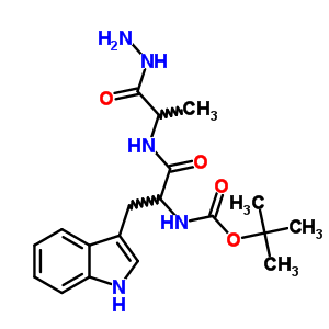 Tert-butyl n-[1-[1-(hydrazinecarbonyl)ethylcarbamoyl]-2-(1h-indol-3-yl)ethyl]carbamate Structure,72156-69-5Structure