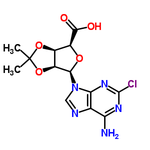 2-Chloroadenosine-5’-carboxy-2’,3’-acetonide Structure,72209-20-2Structure