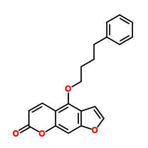 4-(4-Phenylbutoxy)-7H-furo[3,2-g]chromen-7-one Structure,724709-68-6Structure