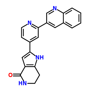 2-2-(3-Quinolyl)-4-pyridyl-1,5,6,7-tetrahydropyrrolo[3,2-c]pyridin-4-one Structure,724711-21-1Structure