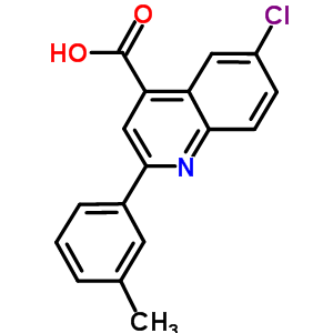 6-Chloro-2-(3-methylphenyl)quinoline-4-carboxylic acid Structure,724749-61-5Structure