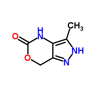 Pyrazolo[4,3-d][1,3]oxazin-5(1h)-one, 4,7-dihydro-3-methyl- Structure,72499-48-0Structure