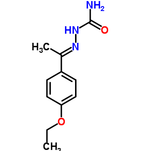 [1-(4-Ethoxyphenyl)ethylideneamino]urea Structure,7252-58-6Structure