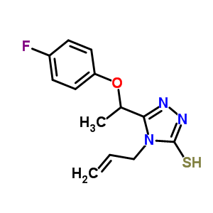 4-Allyl-5-[1-(4-fluorophenoxy)ethyl]-4H-1,2,4-triazole-3-thiol Structure,725217-88-9Structure