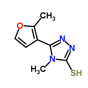 4-Methyl-5-(2-methyl-3-furyl)-4H-1,2,4-triazole-3-thiol Structure,725218-31-5Structure