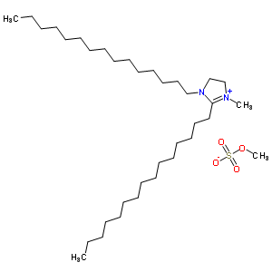 Imidazolium compounds, 2-c13-17-alkyl-1-(2-c14-18 amidoethyl)-4,5-dihydro-3-methyl, me sulfates Structure,72623-82-6Structure