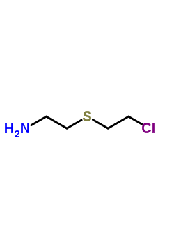 Ethanamine, 2-[(2-chloroethyl)thio]-, hydrochloride Structure,72640-22-3Structure