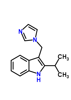 1H-indole, 3-(1h-imidazol-1-ylmethyl)-2-(1-methylethyl)- Structure,72818-36-1Structure