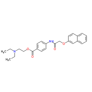 2-Diethylaminoethyl 4-[(2-naphthalen-2-yloxyacetyl)amino]benzoate Structure,72836-56-7Structure