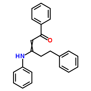 3-Anilino-1,5-diphenyl-pent-2-en-1-one Structure,7295-23-0Structure