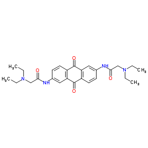 2-Diethylamino-n-[6-[(2-diethylaminoacetyl)amino]-9,10-dioxo-anthracen-2-yl]acetamide Structure,72966-57-5Structure