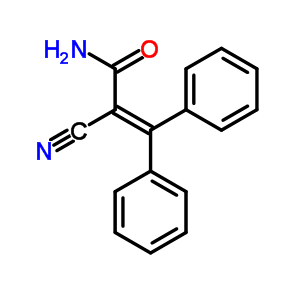 2-Cyano-3,3-diphenyl-prop-2-enamide Structure,731-48-6Structure