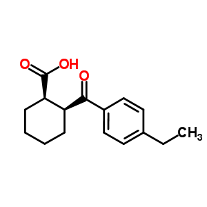 Cis-2-(4-Ethylbenzoyl)cyclohexane-1-carboxylicacid Structure,733742-65-9Structure